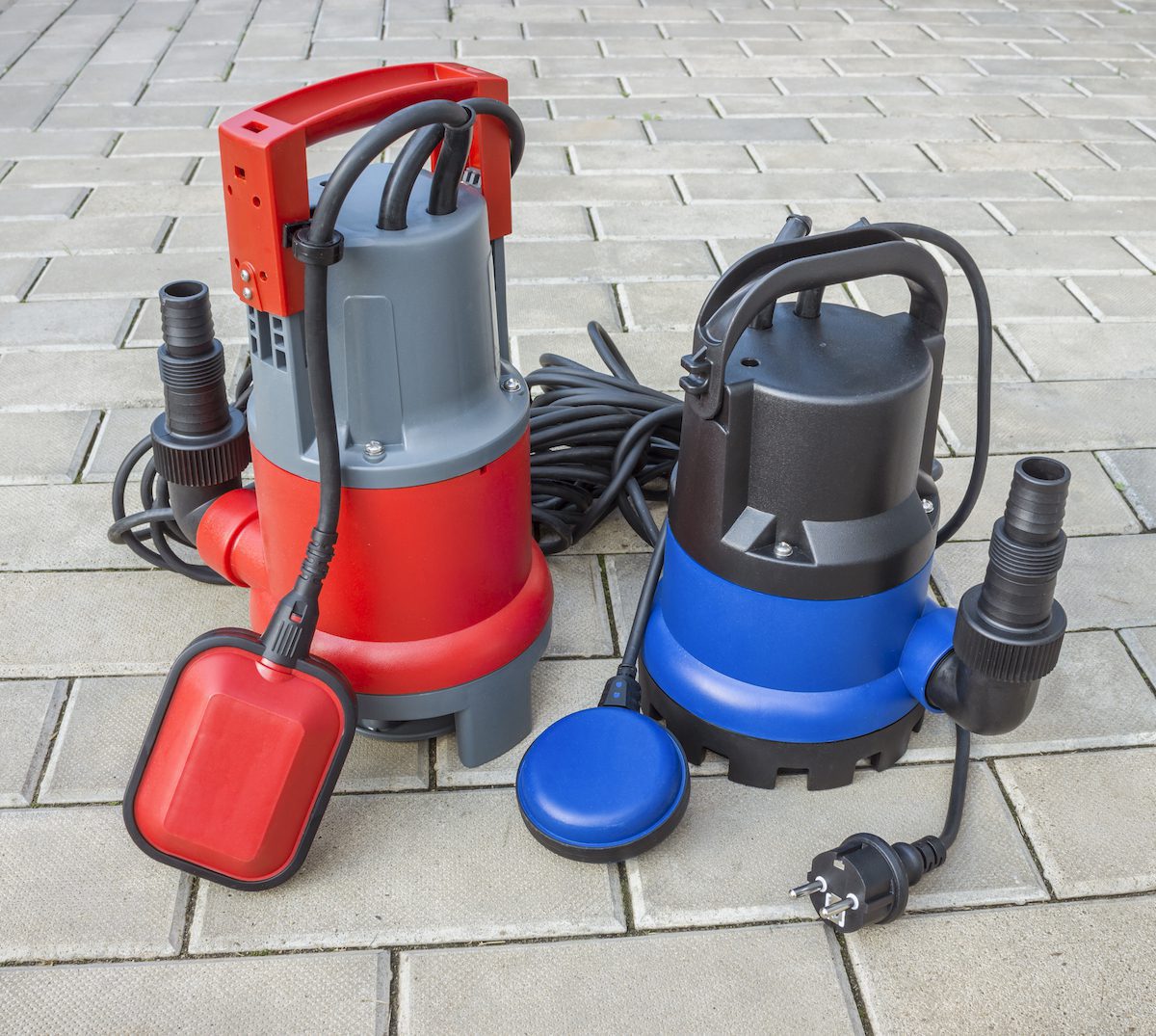 Two Sump Pumps Two Sump Pumps that will stop sewage overflow